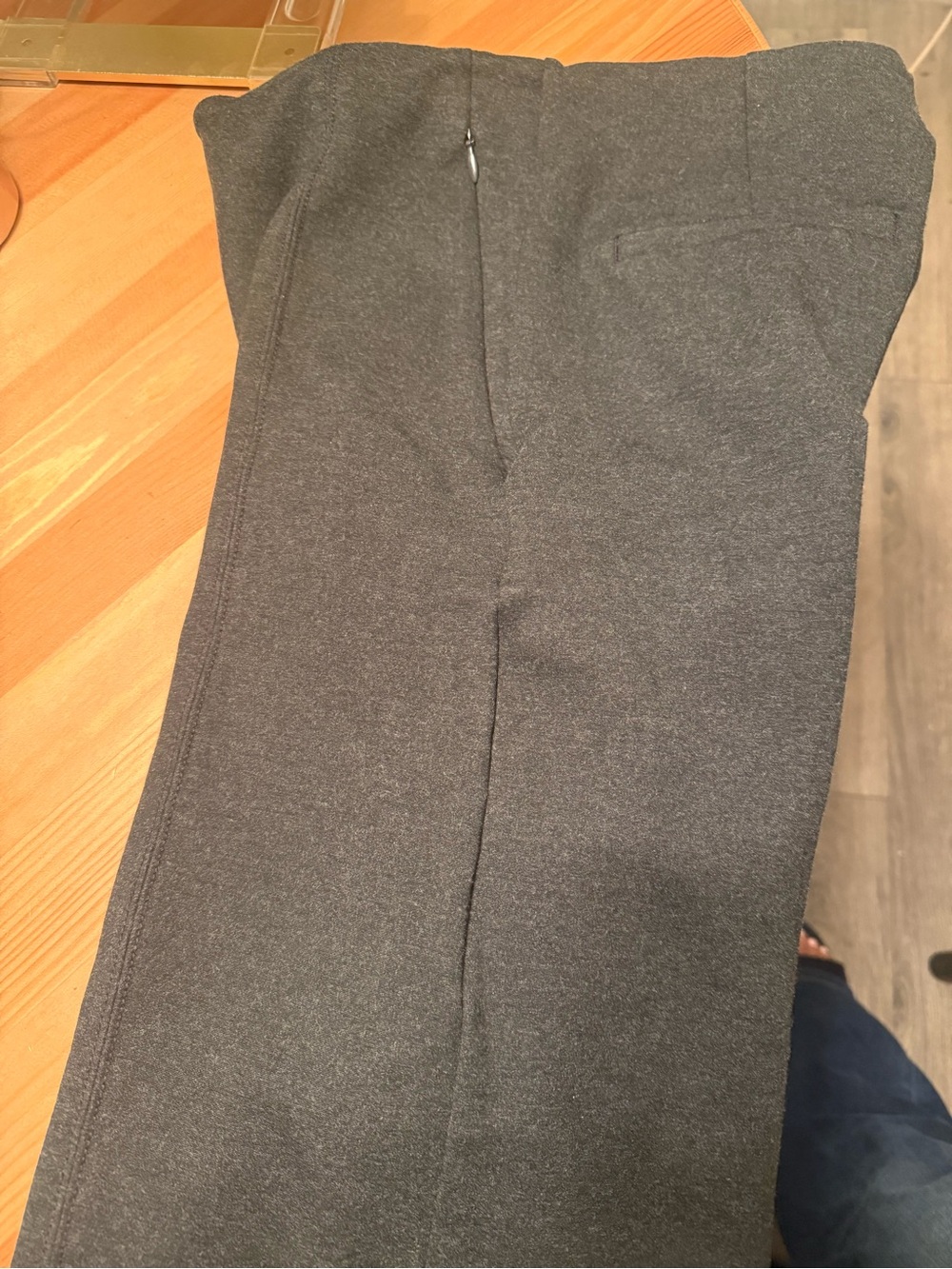 LOFT Wide-Leg Ponte Pants (Two pairs in Navy Blue and Grey) - Picture 7 of 8